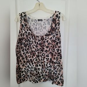 Magaschoni Leopard Print Tank Top